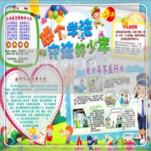 刑法中按份责任 刑法中按份责任