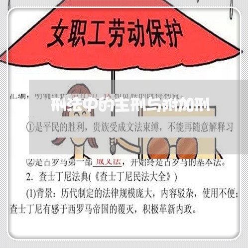 刑法中的主刑与附加刑