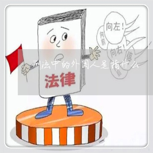 刑法中的外国人是指什么 刑法中的外国人是指什么