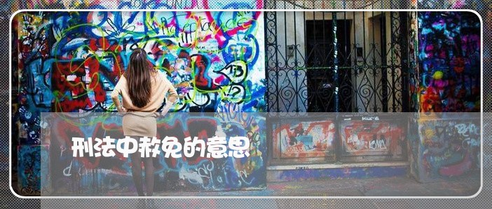 刑法中赦免的意思