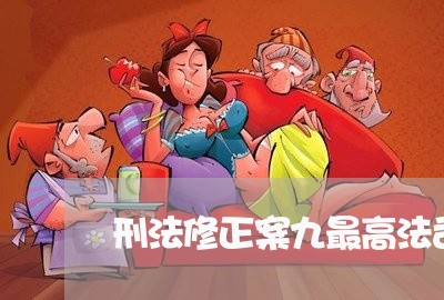 刑法修正案九最高法司法解释