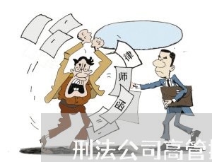 刑法公司高管损害公司利益