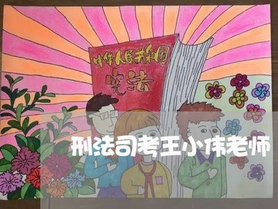 刑法司考王小伟老师 刑法司考王小伟老师