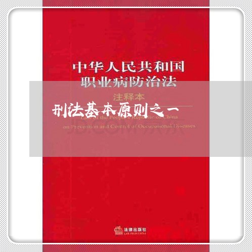 刑法基本原则之一 刑法基本原则之一