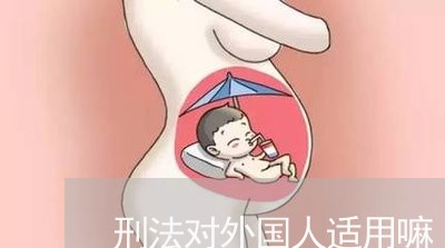 刑法对外国人适用嘛 刑法对外国人适用嘛