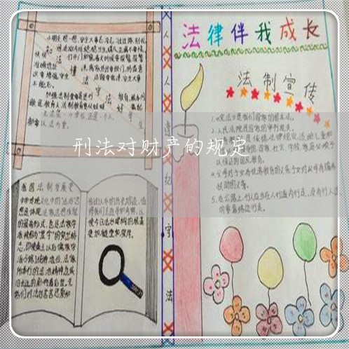 刑法对财产的规定 刑法对财产的规定