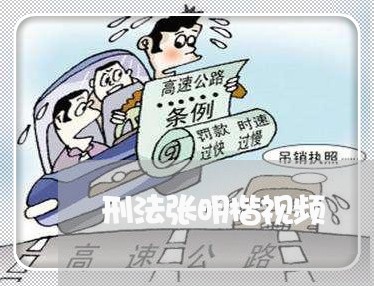 刑法张明楷视频 刑法张明楷视频