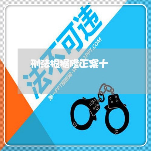 刑法根据修正案十