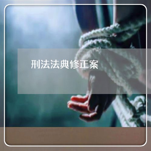 刑法法典修正案