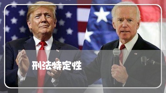刑法特定性 刑法特定性