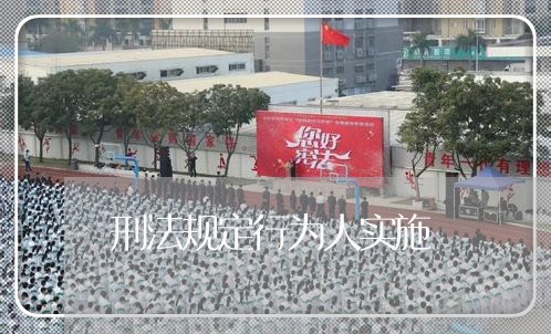 刑法规定行为人实施