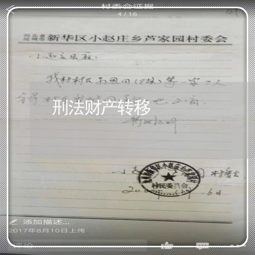 刑法财产转移 刑法财产转移