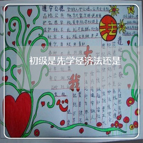 初级是先学经济法还是