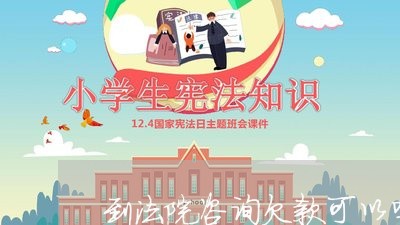 到法院咨询欠款可以吗