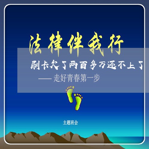 刷卡欠了两百多万还不上了 刷卡欠了两百多万还不上了
