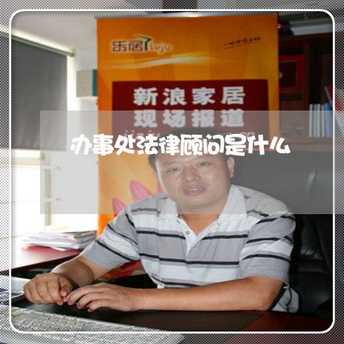 办事处法律顾问是什么 办事处法律顾问是什么