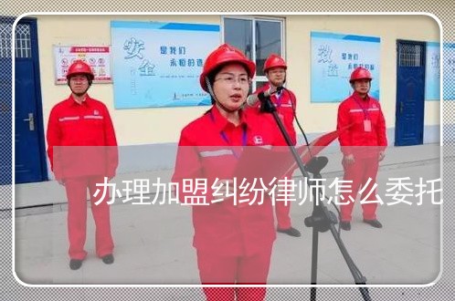 办理加盟纠纷律师怎么委托