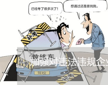 加强对违法违规企业的处罚