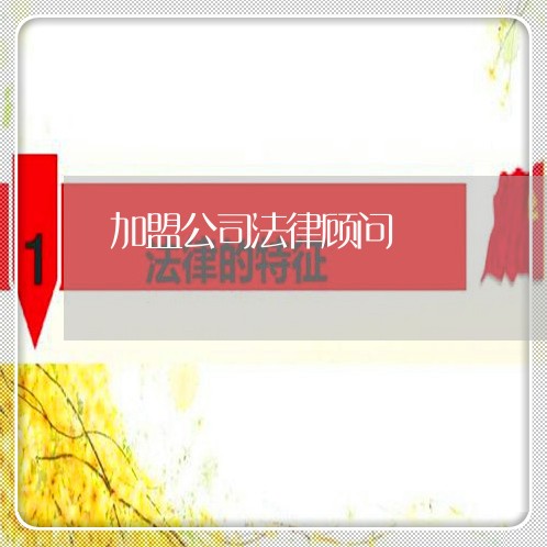 加盟公司法律顾问/2023061937069