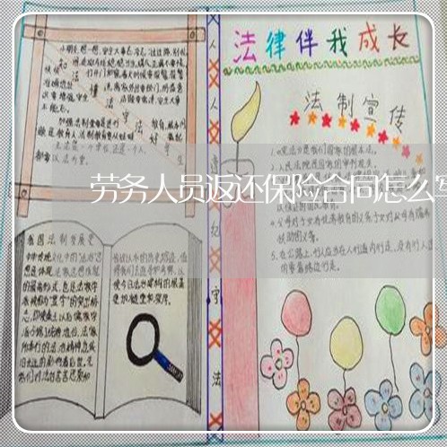 劳务人员返还保险合同怎么写/2023041645046