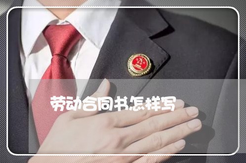 劳动合同书怎样写/2023041616161