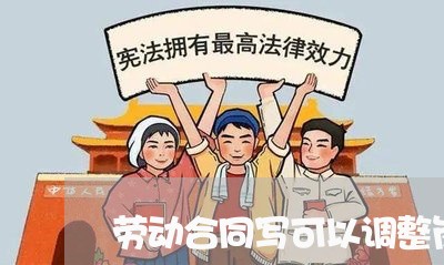 劳动合同写可以调整岗位/2023011604047 劳动合同写可以调整岗位/2023011604047