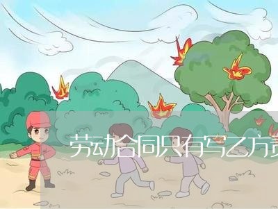 劳动合同只有写乙方责任/2023022633148