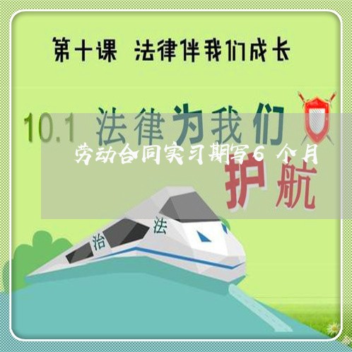 劳动合同实习期写6个月/2023061636268 劳动合同实习期写6个月/2023061636268