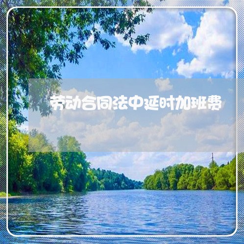 劳动合同法中延时加班费