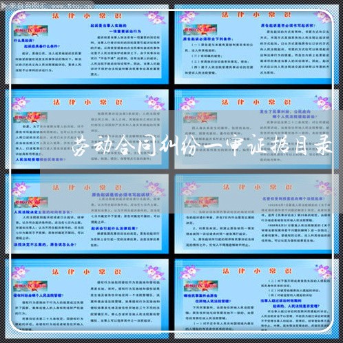 劳动合同纠纷一审证据目录/2023040116359 劳动合同纠纷一审证据目录/2023040116359