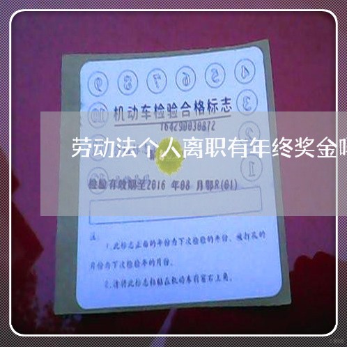劳动法个人离职有年终奖金吗