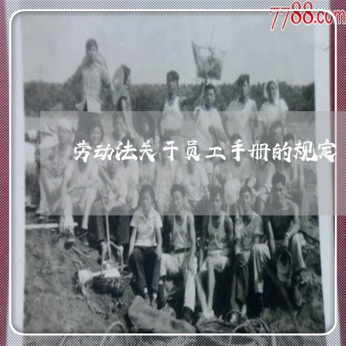 劳动法关于员工手册的规定