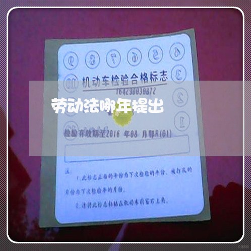 劳动法哪年提出 劳动法哪年提出