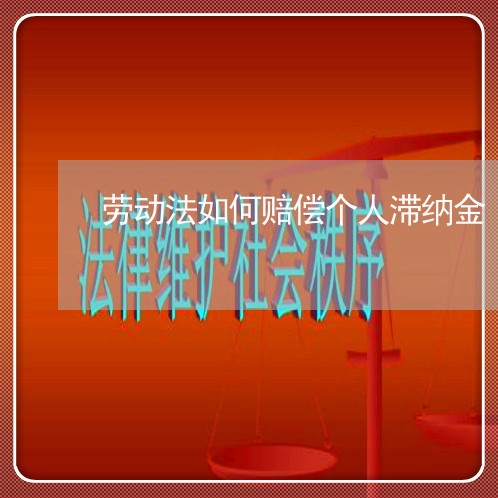 劳动法如何赔偿个人滞纳金