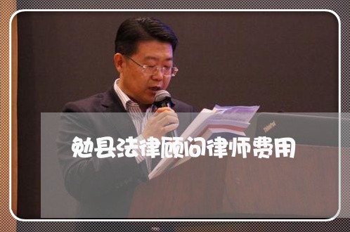 勉县法律顾问律师费用