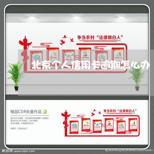 北京个人信用卡逾期怎么办 北京个人信用卡逾期怎么办