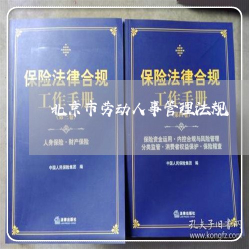 北京市劳动人事管理法规 北京市劳动人事管理法规