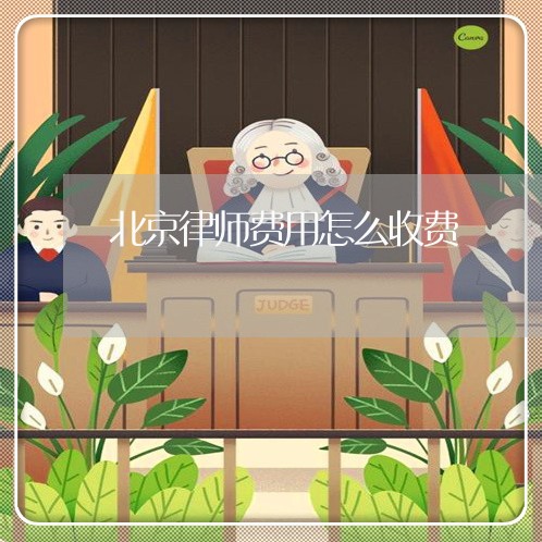 北京律师费用怎么收费