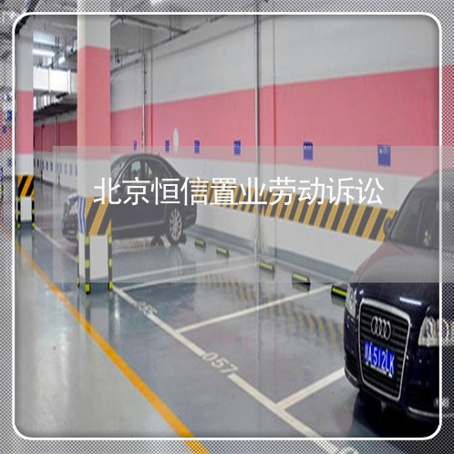 北京恒信置业劳动诉讼/2023031640362
