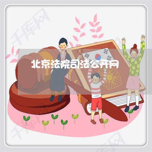 北京法院司法公开网
