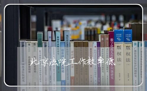 北京法院工作效率低 北京法院工作效率低