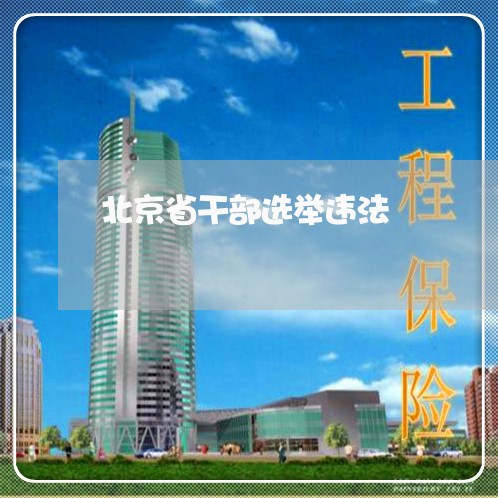 北京省干部选举违法/2023031793824