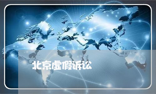 北京虚假诉讼