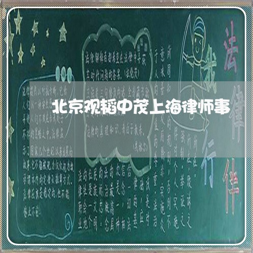 北京观韬中茂上海律师事/2023021558493 北京观韬中茂上海律师事/2023021558493