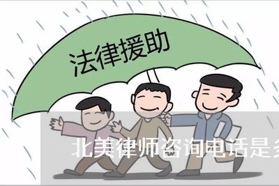 北美律师咨询电话是多少/2023060164624