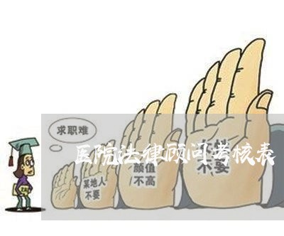 医院法律顾问考核表/2023061861260