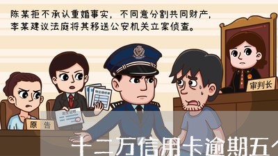 十二万信用卡逾期五个月/2023033184816