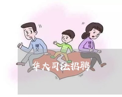 华大司法招聘