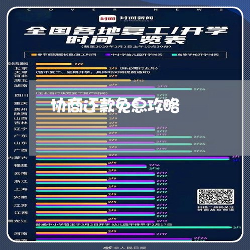 协商还款免息攻略/2023070752402