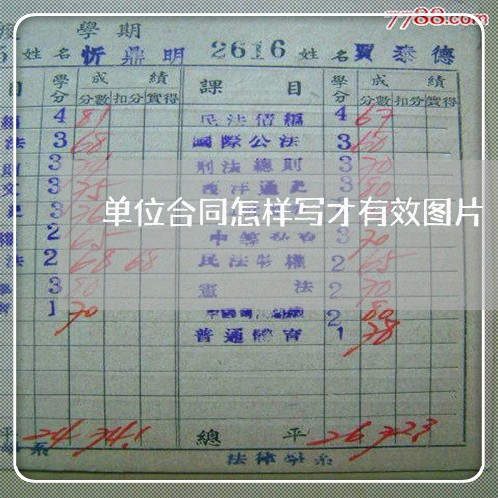 单位合同怎样写才有效图片/2023041550592